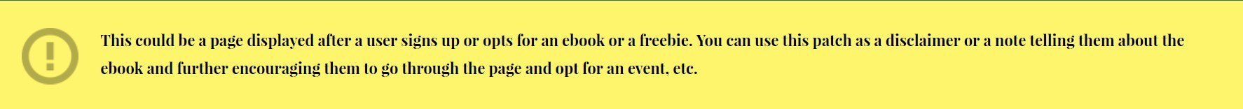 Disclaimer on Thank you page Template for Beaver Builder